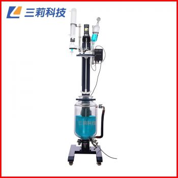 SJS212-10L升降調速玻璃反應釜 自動升降反應器